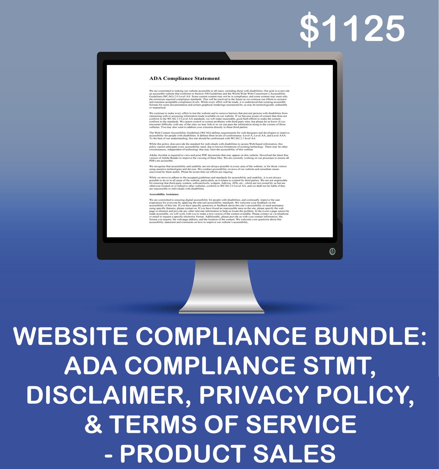 Website Compliance Bundle - Sale of Products